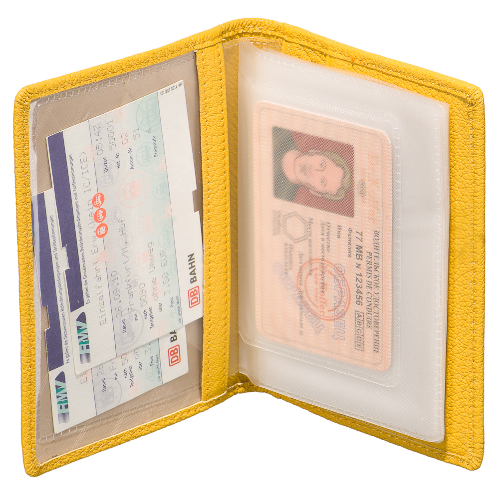 Обложка для паспорта/автодок из натуральной кожи Dr. Koffer