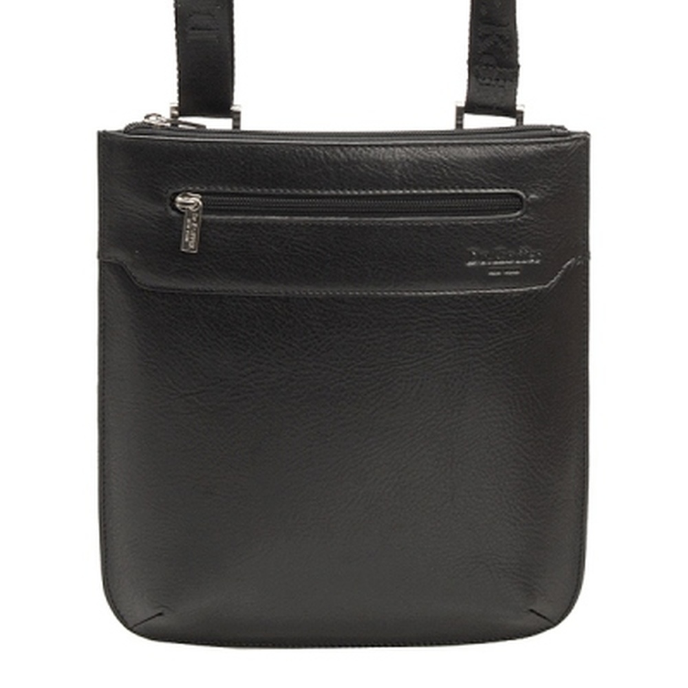 Сумка через плечо Dr.Koffer из натуральной кожи черная