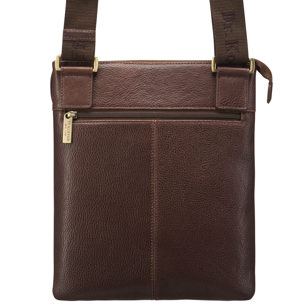 Сумка через плечо Dr.Koffer из натуральной кожи коричневая
