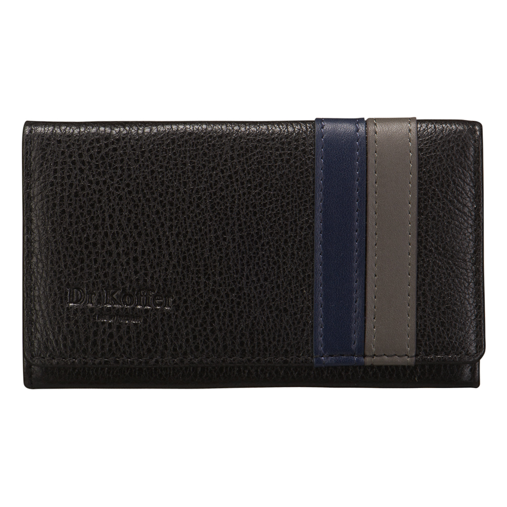 Ключница Dr.Koffer из натуральной кожи черная