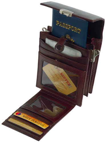 Сумка через плечо Dr.Koffer из натуральной кожи коричневая