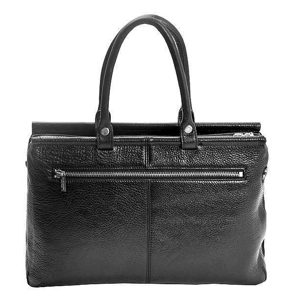 Черный портфель с двумя ручками для деловых женщин Dr.Koffer B402119-02-04