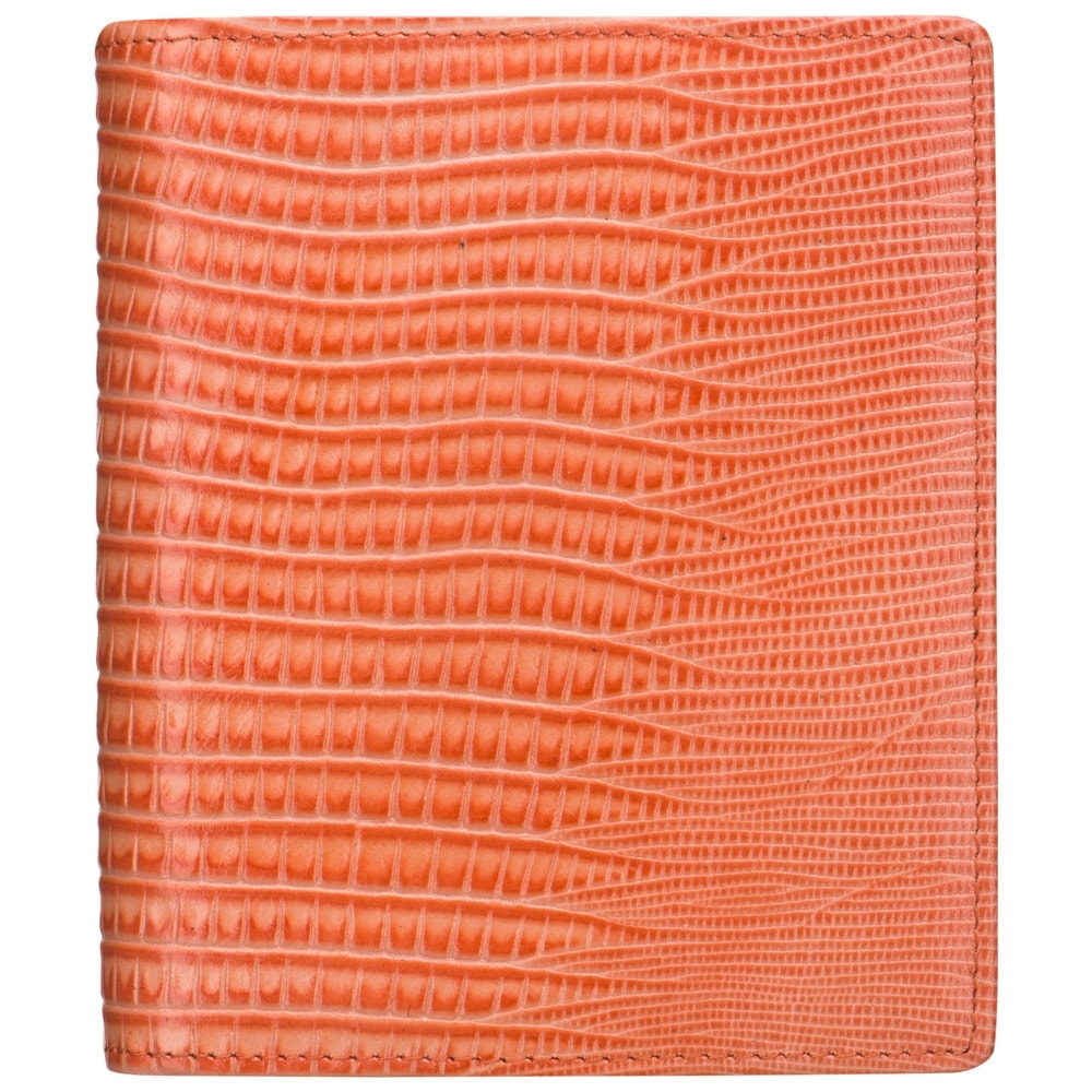 Визитница Dr.Koffer из натуральной кожи оранжевая