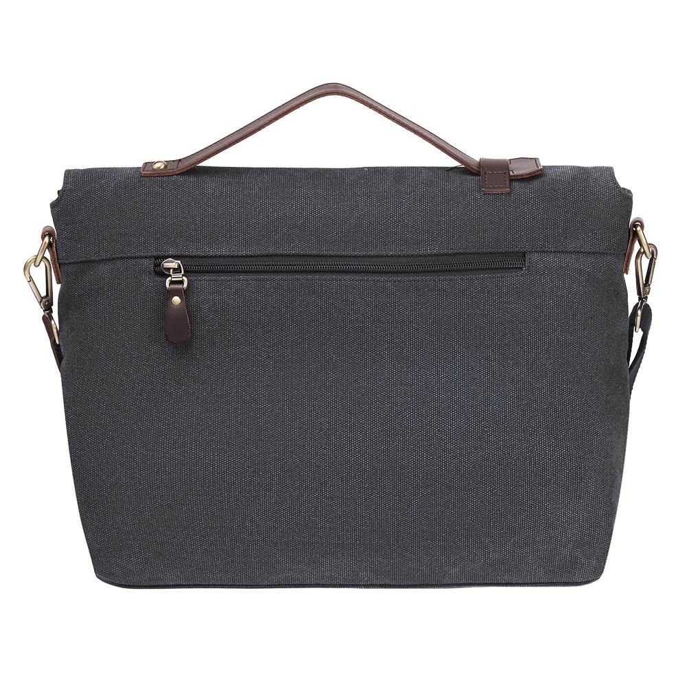 Деловая сумка Dr.Koffer из натуральной кожи черная