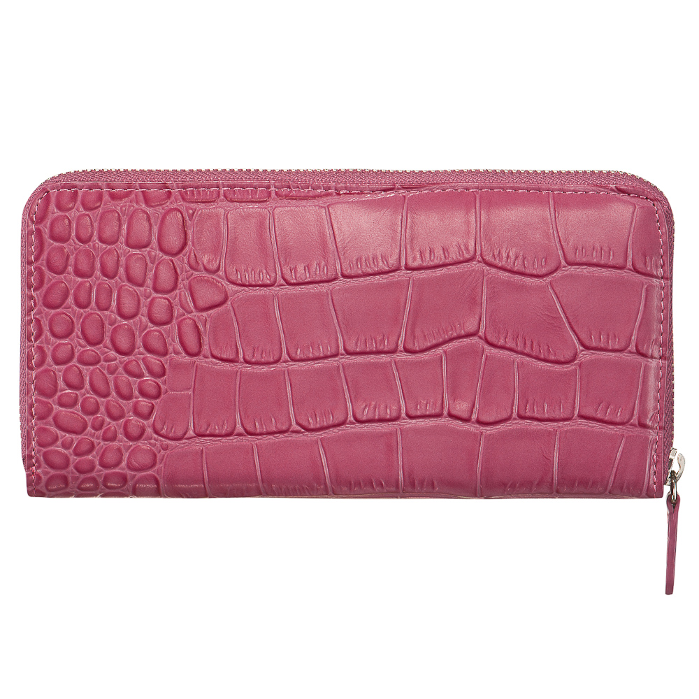 Портмоне Dr.Koffer из натуральной кожи розовое