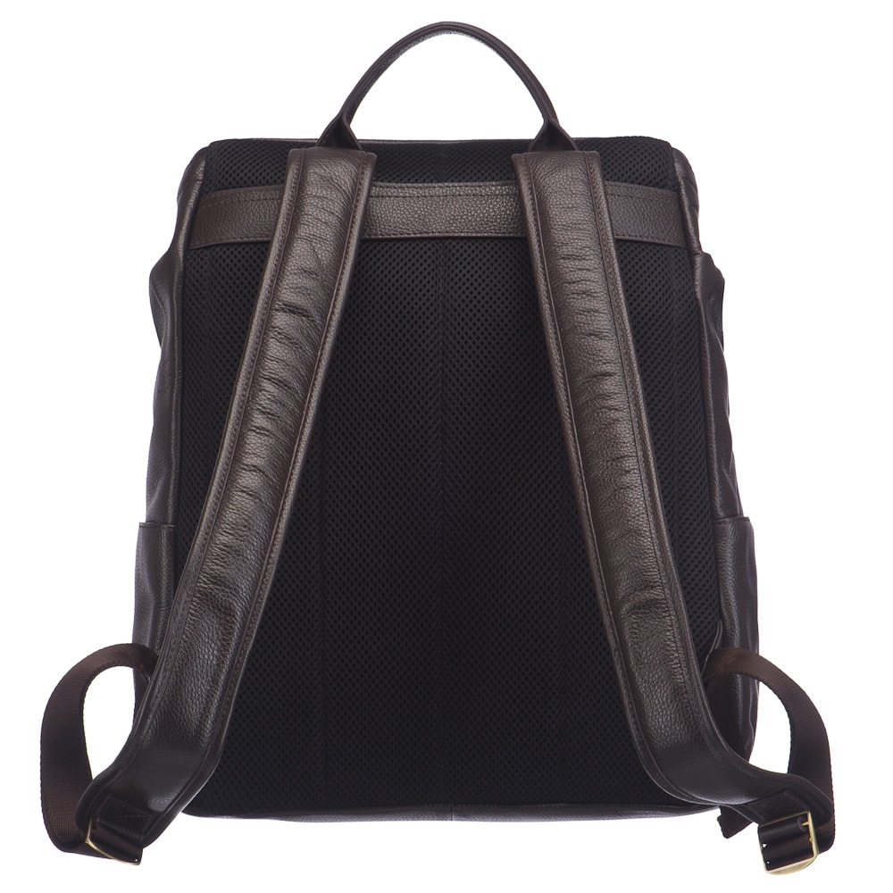 Рюкзак Dr.Koffer из натуральной кожи темно-коричневый