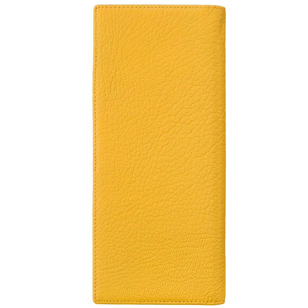 Визитница Dr.Koffer из натуральной кожи желтая