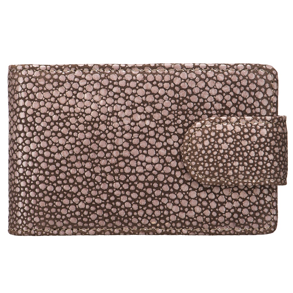 Визитница Dr.Koffer из натуральной кожи темно-коричневая