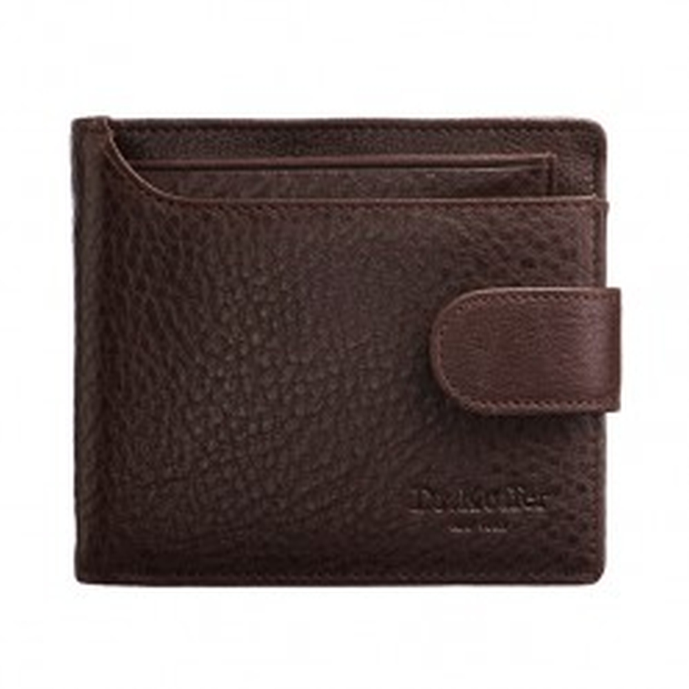 Портмоне Dr.Koffer из натуральной кожи коричневое