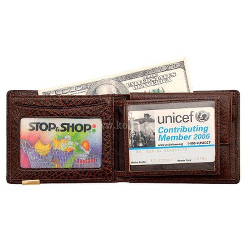 Портмоне Dr.Koffer из натуральной кожи коричневое