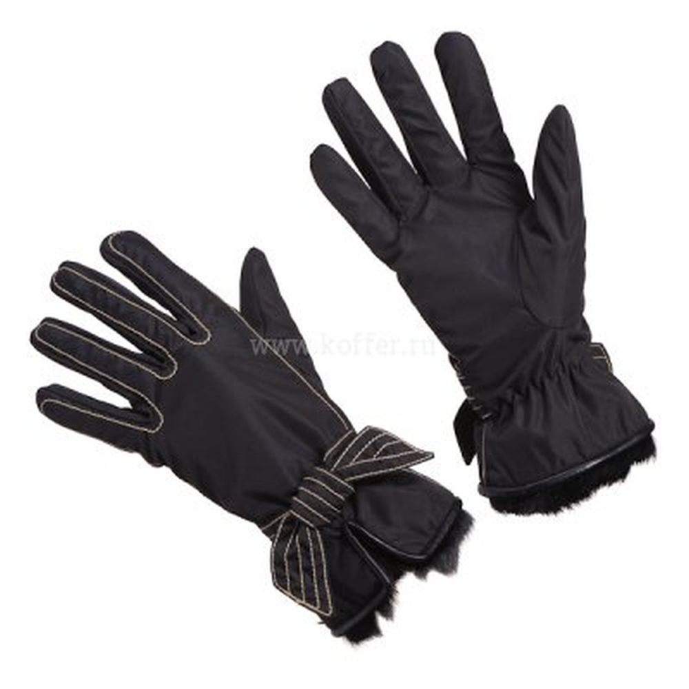 Кожаные перчатки с бантами для женщин Dr.Koffer H610044-136-04