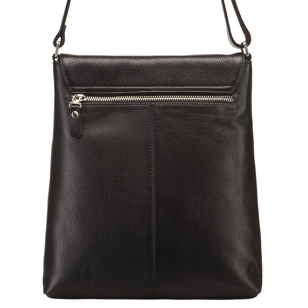 Сумка через плечо Dr.Koffer из натуральной кожи черная