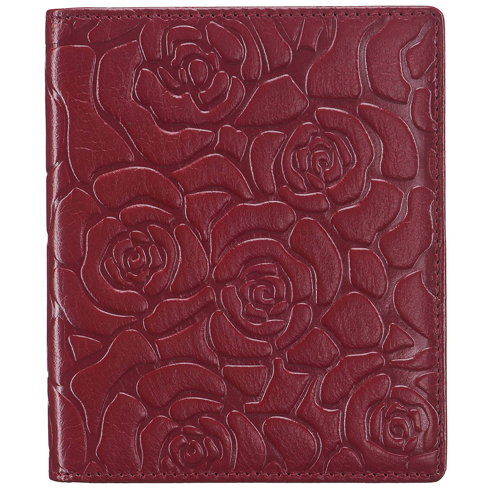 Визитница Dr.Koffer из натуральной кожи бордовая