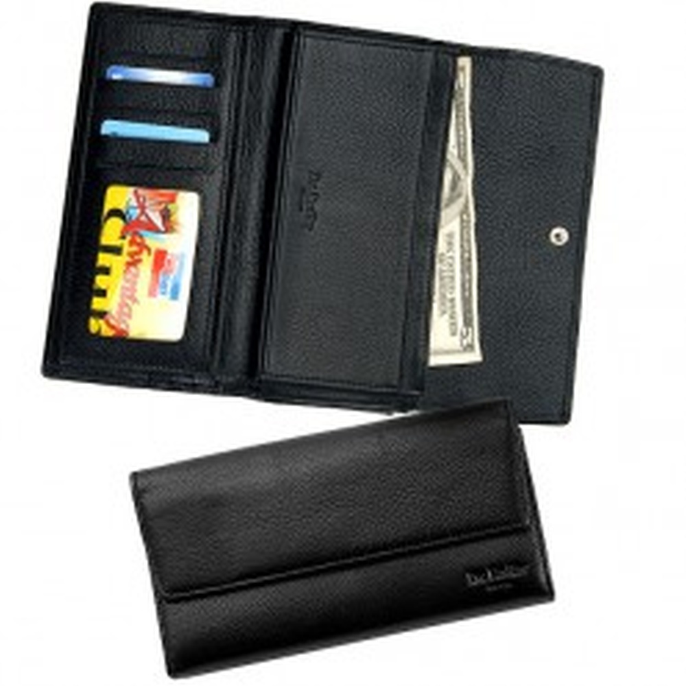 Портмоне Dr.Koffer из натуральной кожи черное