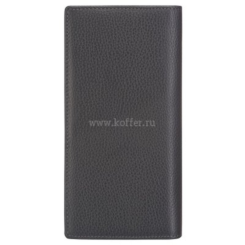 Портмоне Dr.Koffer из натуральной кожи серое