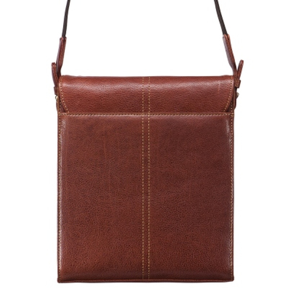 Сумка через плечо Dr.Koffer из натуральной кожи коричневая