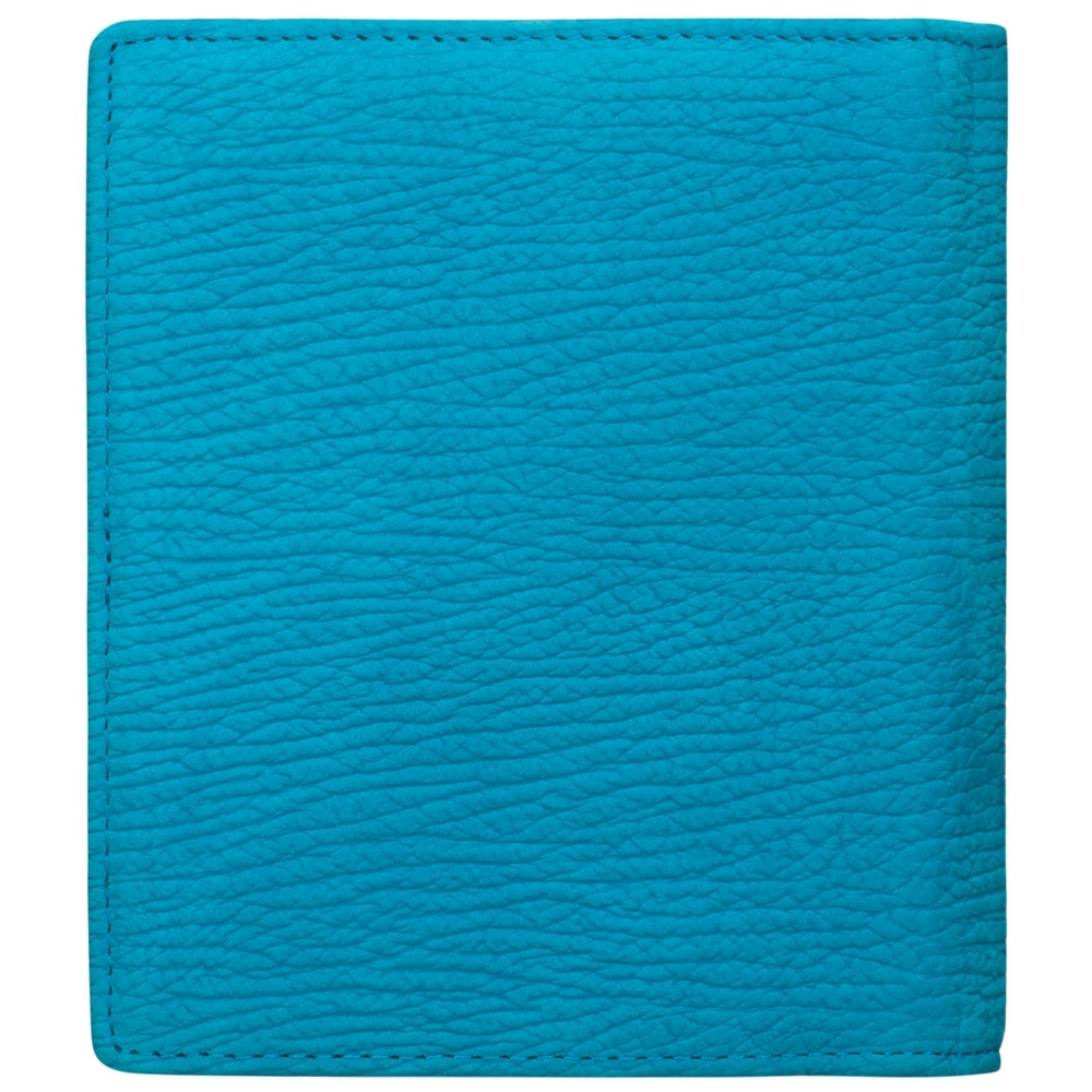 Визитница Dr.Koffer из натуральной кожи голубая