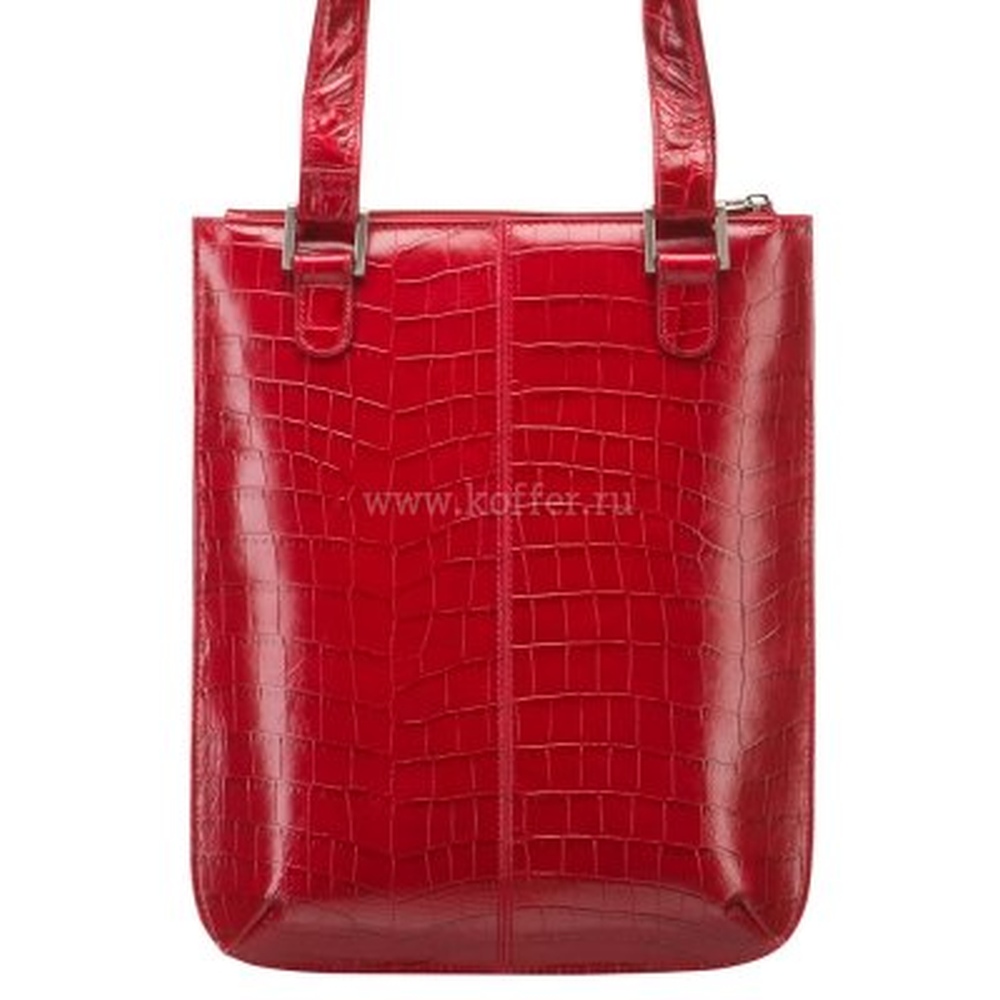Женская сумка-планшет из красной натуральной кожи, с плечевым ремнем и петлями для ручек Dr.Koffer B402524-201-12