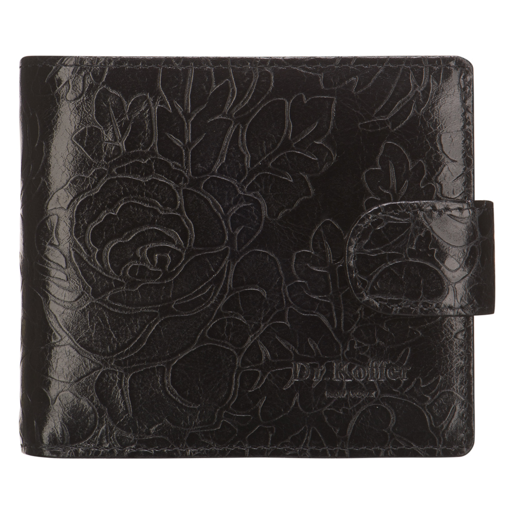 Портмоне Dr.Koffer из натуральной кожи черное