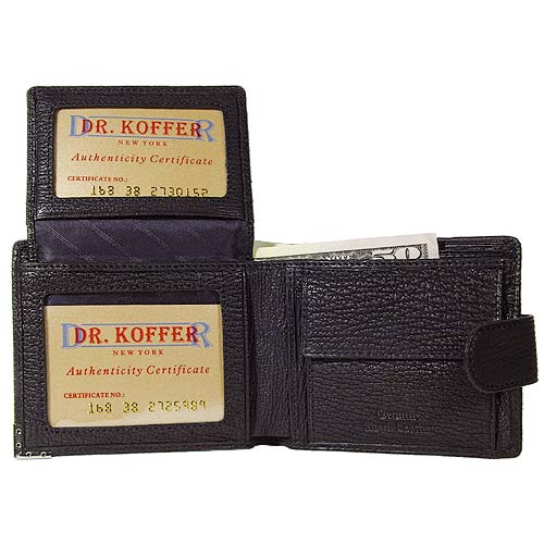 Портмоне Dr.Koffer из натуральной кожи черное