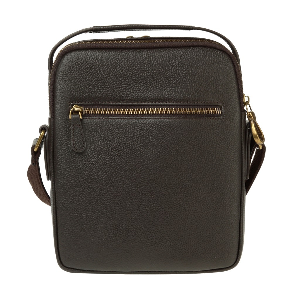 Сумка через плечо Dr.Koffer из натуральной кожи коричневая