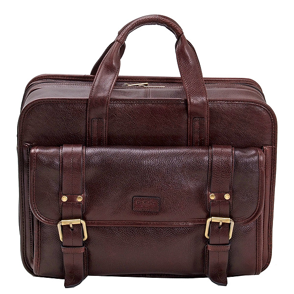 Прямоугольная деловая сумка с большим накладным карманом Dr.Koffer B482510-02-09