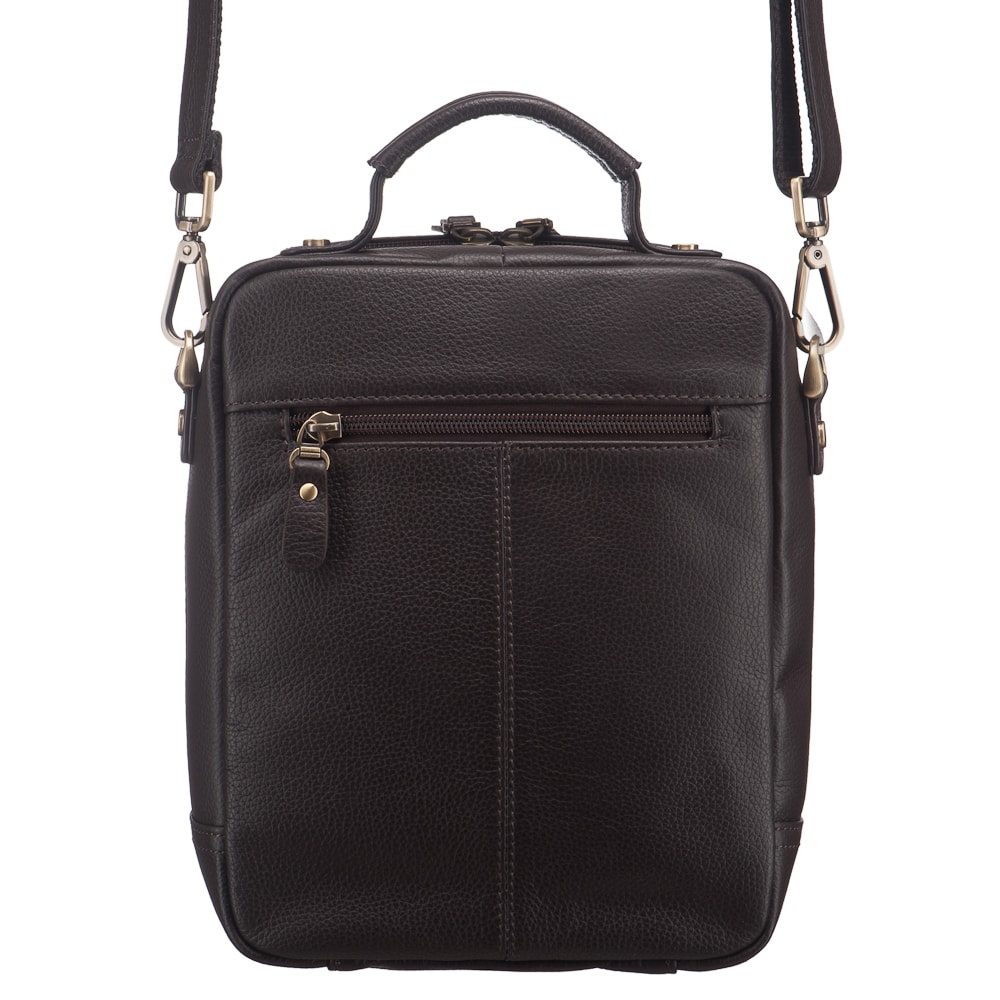 Сумка через плечо Dr.Koffer из натуральной кожи коричневая