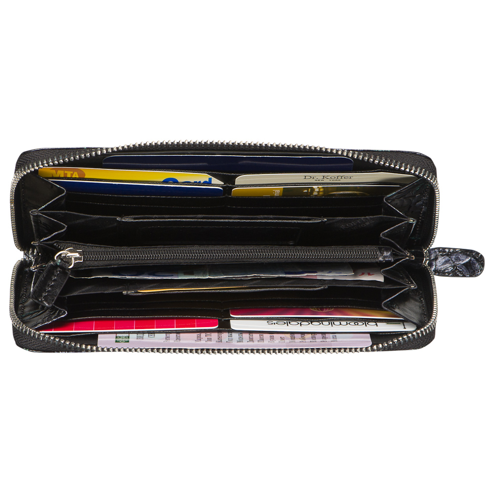 Портмоне Dr.Koffer из натуральной кожи черное