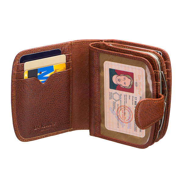 Кошелек Dr.Koffer из натуральной кожи коричневый