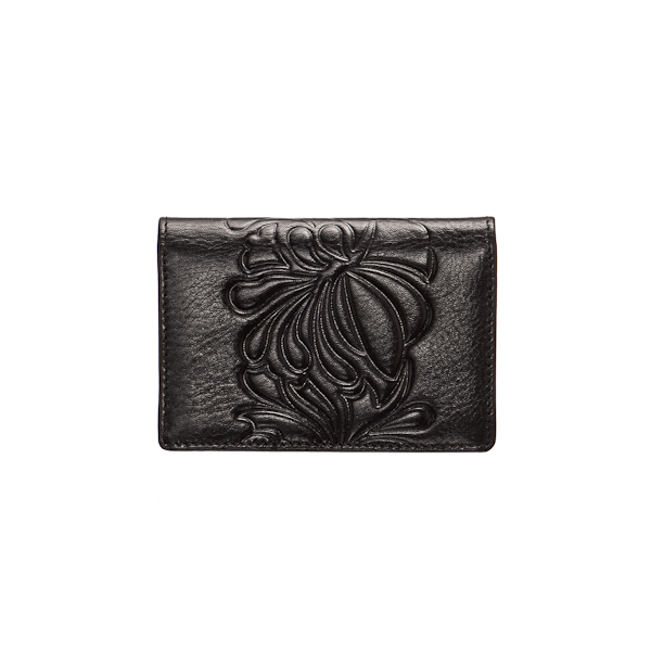 Визитница Dr.Koffer из натуральной кожи черная