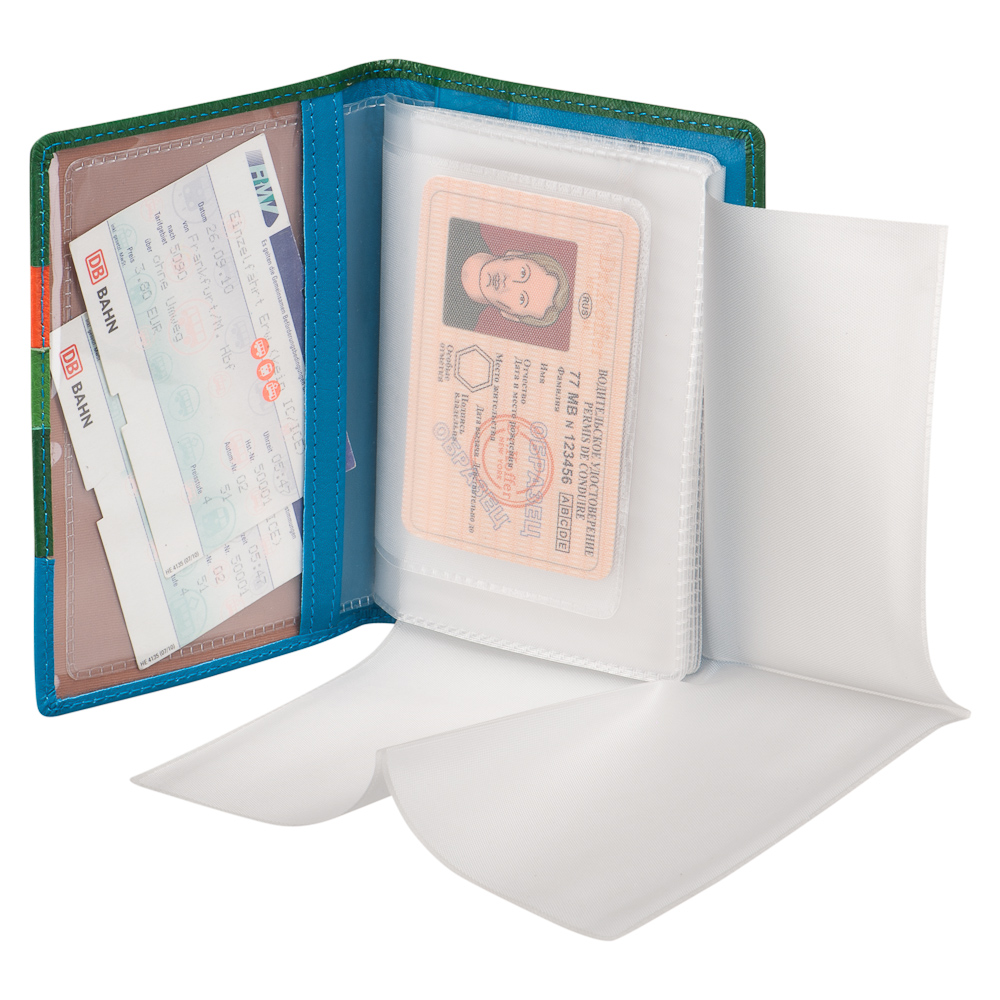 Обложка для паспорта/автодок из натуральной кожи Dr. Koffer