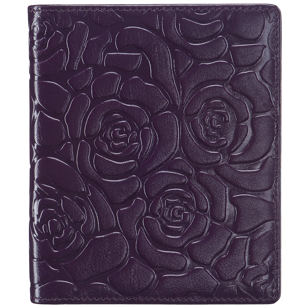 Визитница Dr.Koffer из натуральной кожи фиолетовая