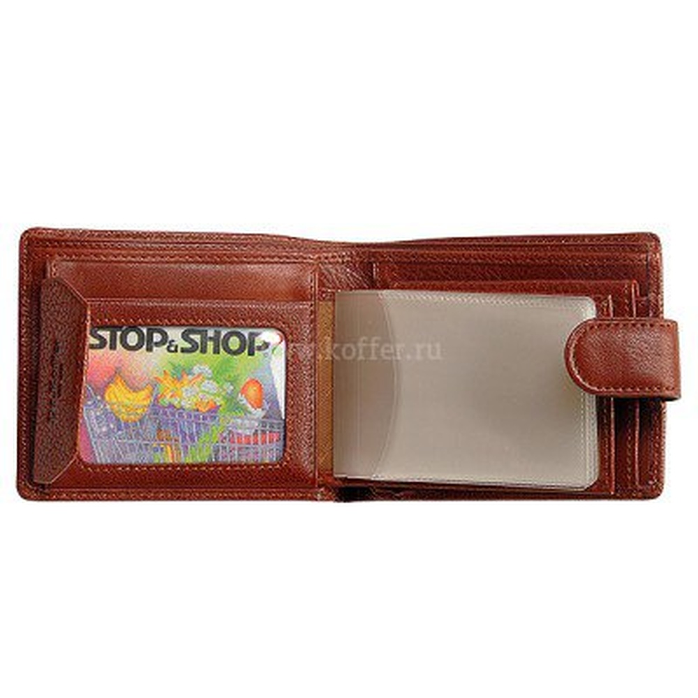 Портмоне Dr.Koffer из натуральной кожи светло-коричневое