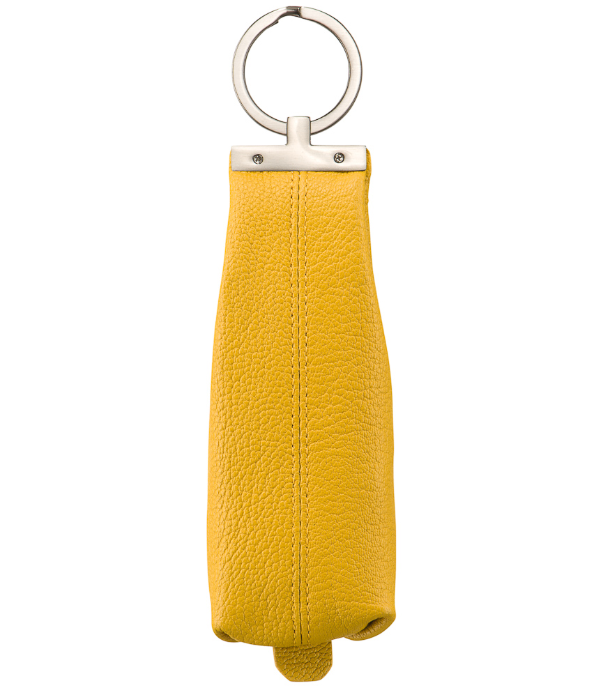 Ключница Dr.Koffer из натуральной кожи желтая