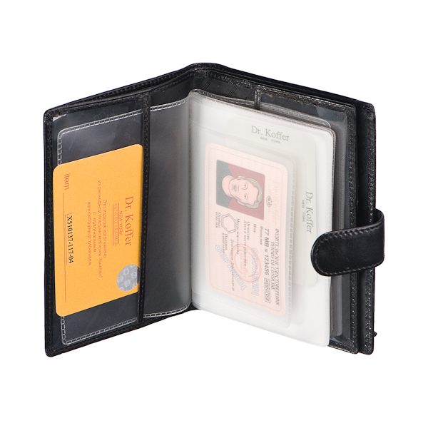 Обложка-портмоне для паспорта и автодокументов "Листья" Dr.Koffer X510137-119-04