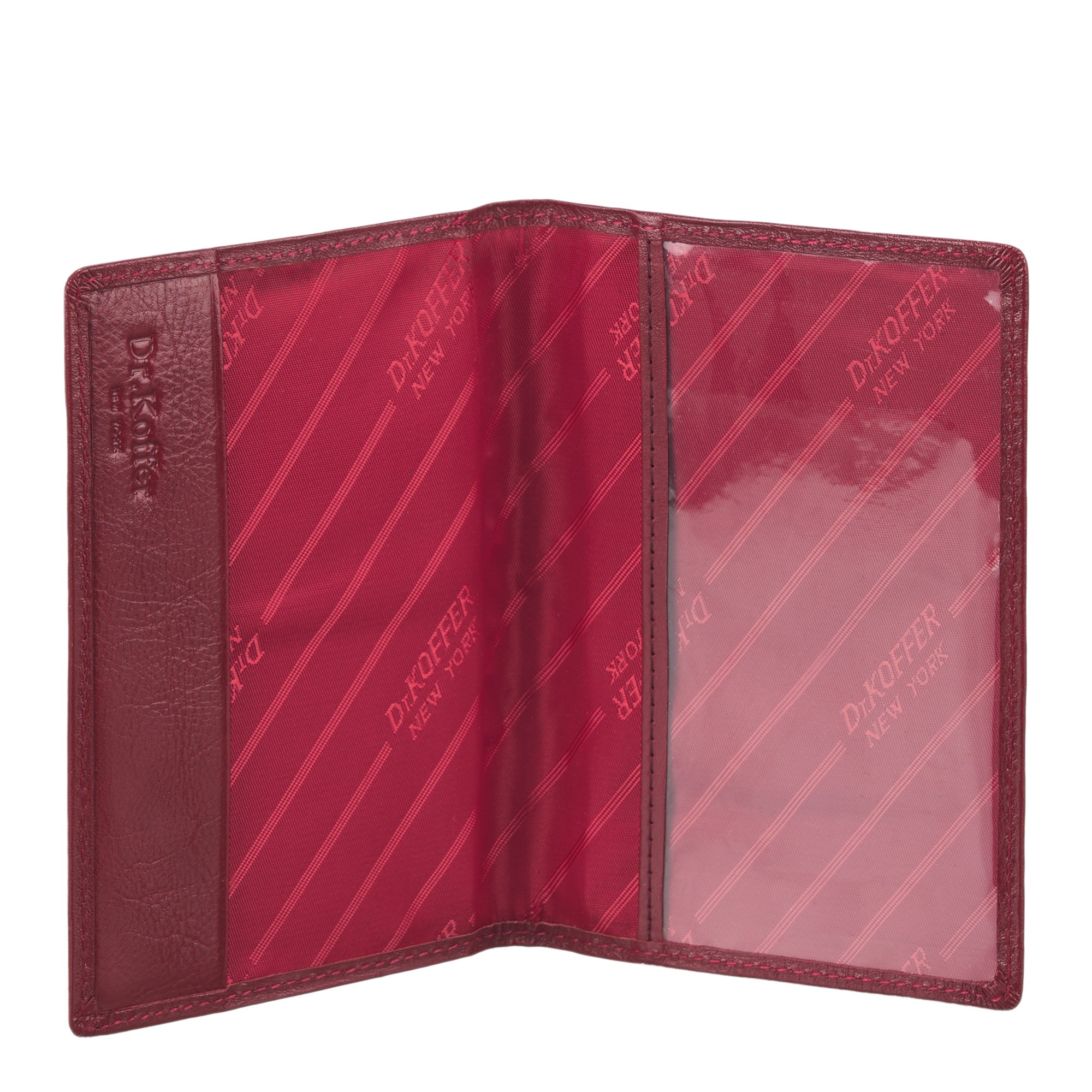 Др.Коффер X510130-117-03 обложка для паспорта, цвет красный - фото 4