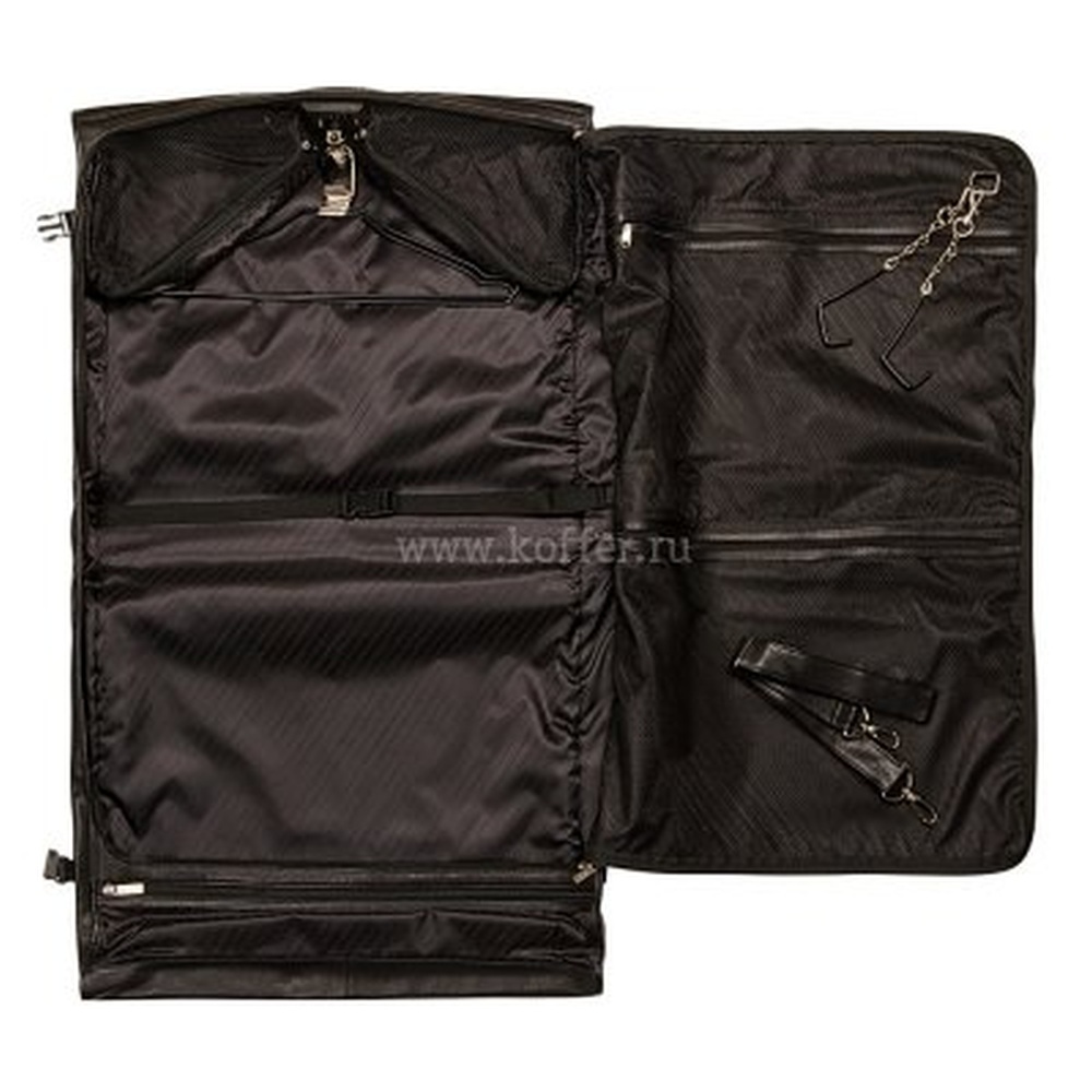 Сумка дорожная портплед Dr.Koffer из натуральной кожи черный