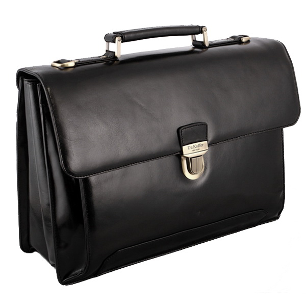 Вместительный портфель с бизнес-блоком и папкой для ноутбука Dr.Koffer P402431-59-04