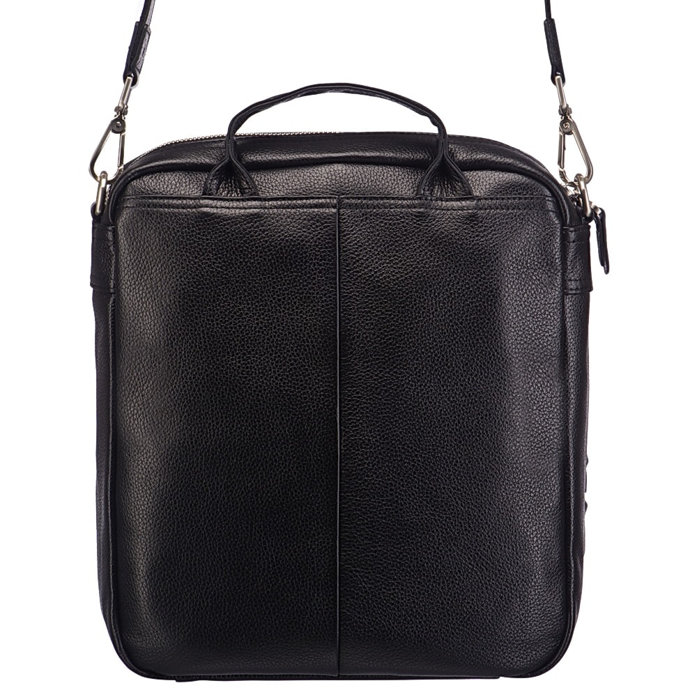 Сумка через плечо Dr.Koffer из натуральной кожи черная