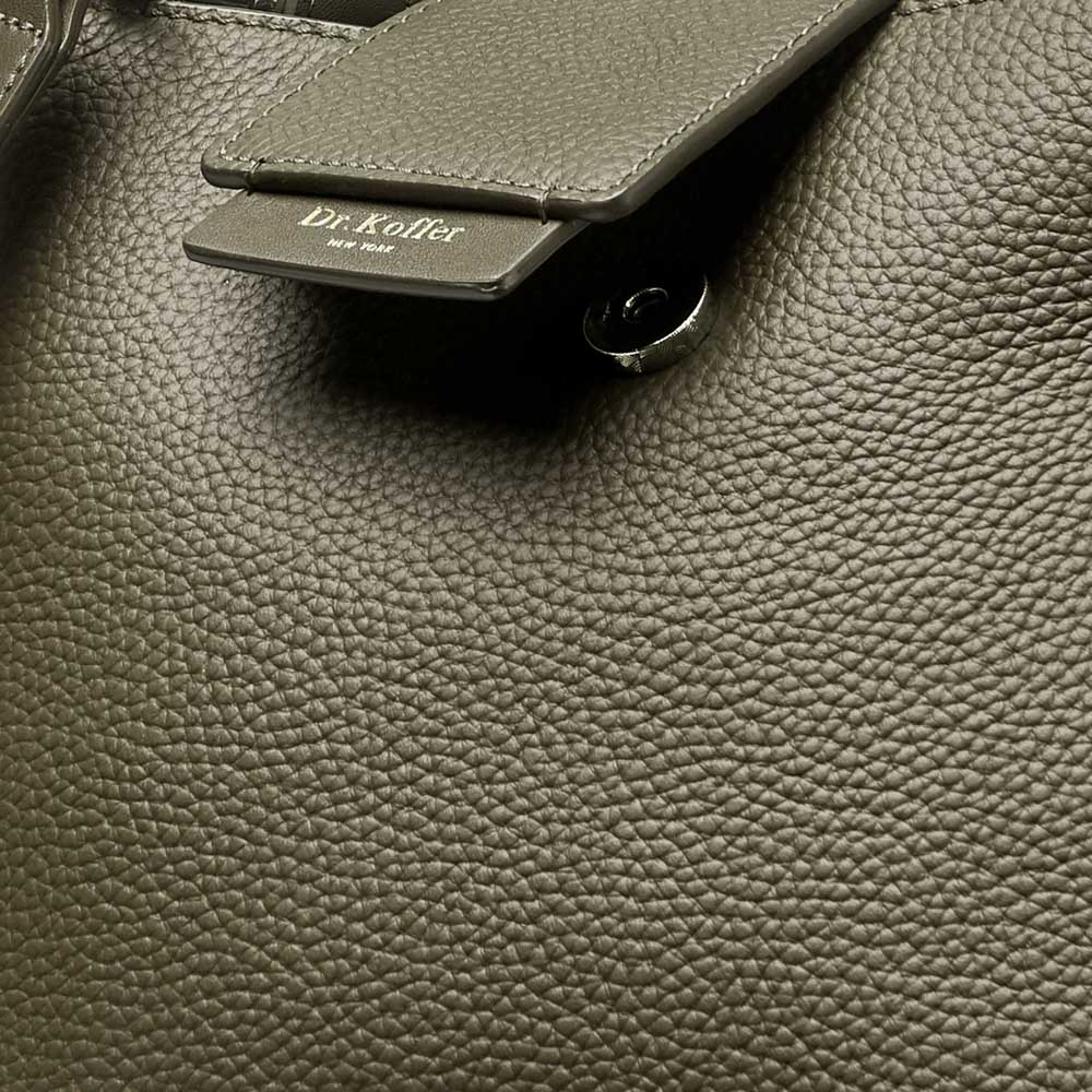 Сумка Dr.Koffer из натуральной кожи зеленая