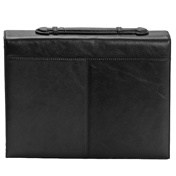 Портфель Dr.Koffer из натуральной кожи черный