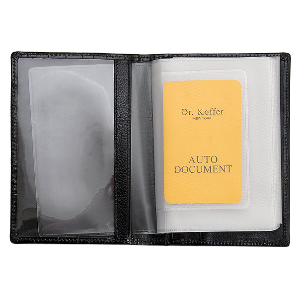 Обложка для автодокументов из натуральной кожи Dr. Koffer