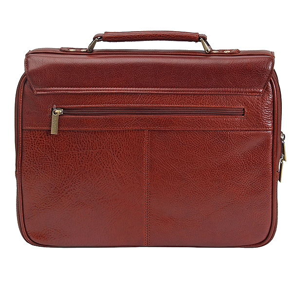 Портфель Dr.Koffer из натуральной кожи светло-коричневый