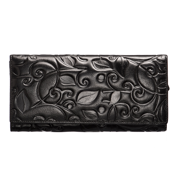 Портмоне Dr.Koffer из натуральной кожи черное