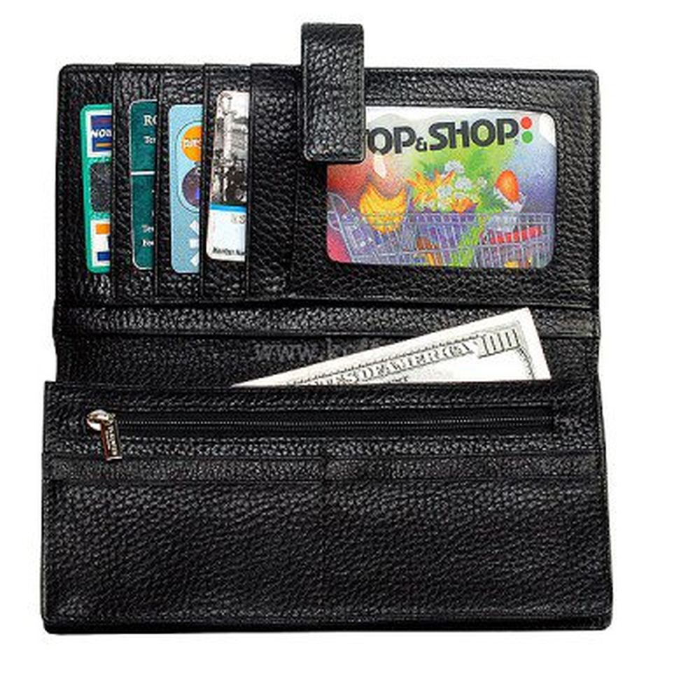 Портмоне Dr.Koffer из натуральной кожи черное