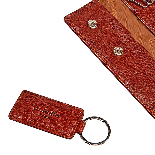 Ключница Dr.Koffer из натуральной кожи светло-коричневая