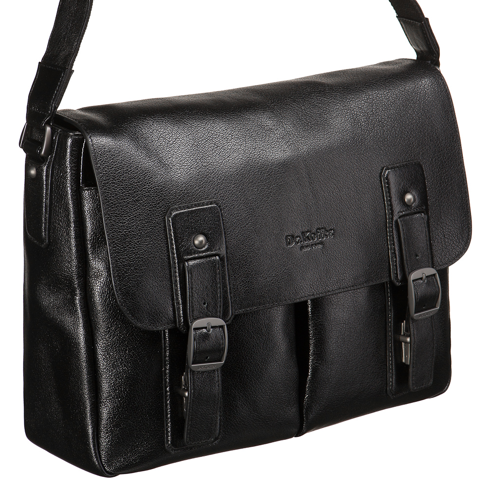Черная сумка на плечевом ремне Dr.Koffer M402509-59-04