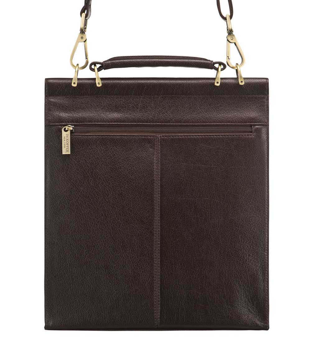 Сумка планшет Dr.Koffer из натуральной кожи коричневый