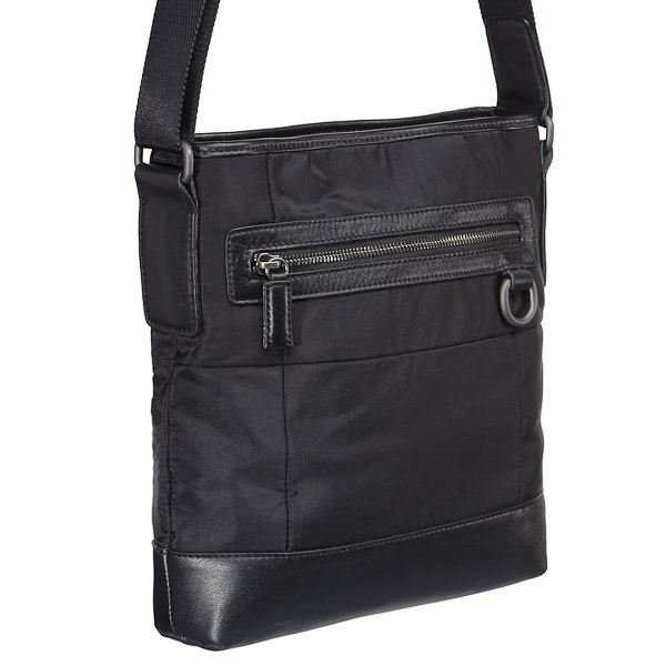 Сумка через плечо Dr.Koffer из нейлона и натуральной кожи