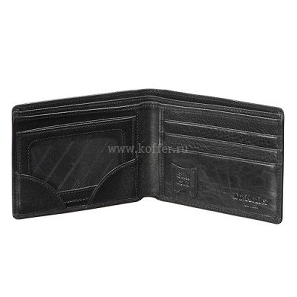 Портмоне Dr.Koffer из натуральной кожи черное